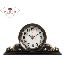 Часы настольные СН 2514 - 001 26х14 см, корпус черный с золотом "Классика"  (10)стоку. Большой каталог будильников оптом со склада в Новосибирске. Будильники оптом по низкой цене.