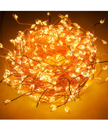 Эл.гирл.  СНОУ БУМ нить росы, мишура 5м, 200LED, шампань, пост. свеч., мед.провол., мед.цвет, 220Вке. Доставка Барнаул, Кемерово, Томск, Новокузнецк, Горно-Алтайск, Междуреченск, Ленинск-Кузнецкий.