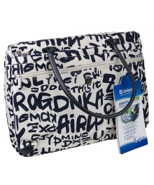 Сумка для 15"-17" DEFENDER Graffiti (женская) синии буквыоптом в Новосибирске по оптовым ценам. Подставка для ноутбука в Новосибирске оптом по низким ценам.