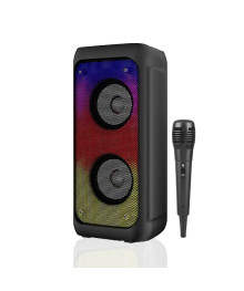 Колонка портативная с BLUETOOTH  OT-SPB142 (10Вт, пров микрофон, подсветка динамиков)