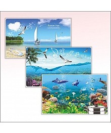 Защит пленка-стикер 90*60см "Море" 3 диз, JD67-36. Наклейки декоративные, интерьерные, наклеёки на стекло и на мебель оптом со клада в Новосибриске.