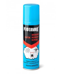 аэрозоль  Рефтамид  Максимум 3в1 Антимошка/Комар/Клещ 100мл /15