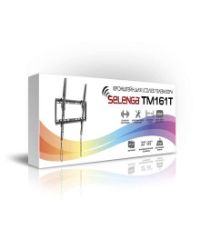 Кронштейн SELENGA ТМ-161T чёрный  для ТВ наклонный 32"-55", до 35кг, метьнему Востоку. Большой каталог настенных кронштейнов оптом со склада в Новосибирске по низкой цене.