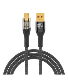 Кабель USB - micro USB BY Space Cable Techno, 1 м, 3А, Быстрая зарядка QC3.0, черный