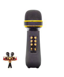 Микрофон WSTER WS-898 Чёрный микрофон беспроводной (Bluetooth, динамики, USB)