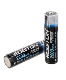 Акк  литиевый ROBITON 2.2/Li18650 без защиты, чёрный, 2200mAh 3.7V PK1 гг Новосибирск, Барнаул, Горно-Алтайск, Бийск, Томск, Кемерово, Новокузнецк, Ленинск-Кузнецк и др: