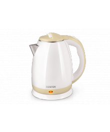 Чайник Centek CT-1026 Beige (1.8л, 2000W, двойной корпус - сталь+пластик) 6/упибирске. Чайник двухслойный оптом - Василиса,  Delta, Казбек, Galaxy, Supra, Irit, Магнит. Доставка