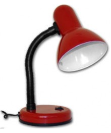 Светильник настол.Camelion KD-301   красный   (Е27, 230V/60W)том со склада в Новосибирске. Большой каталог настольных светильниковCamelion оптом по низкой цене.