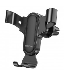 Держатель для смартфонов BOROFONE BH74 Rock Air, на дефлектор, 4,7-7", чёрный