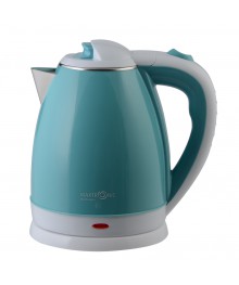 Чайник MAXTRONIC MAX-313 бирюза (1,8л, двойн стенки, колба нерж, диск 1,8кВт) 16/упибирске. Чайник двухслойный оптом - Василиса,  Delta, Казбек, Galaxy, Supra, Irit, Магнит. Доставка