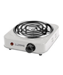 Электроплитка LUMME LU-3626 белый, 1 конф. 13см, спираль, 3 режима, 1200Вт 9/уп