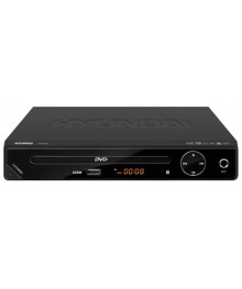 плеер  DVD  Hyundai H-DVD5028 черный (компактный,USB,MP4, караоке, запись с CD на USB в MP3)