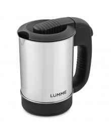 Чайник LUMME LU-155 чёрный жемчуг, нерж, (0,7кВт, 0,5л) 12/упсомольск-на-Амуре. Большой каталог металлических чайников Казбек, Василиса,  Delta, Galaxy, Irit, М