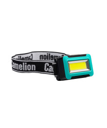 Фонарь  Camelion LED 5386 (налобн, черный, 1Вт COB LED, 3 реж, 3XAAA, пласт, кор)