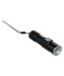 Фонарь ЕРМАК XPE, 1200мАч, 2,5х2,5х9,5см, 3 режима, алюминиевый сплав, с USB штекером, фокусировка