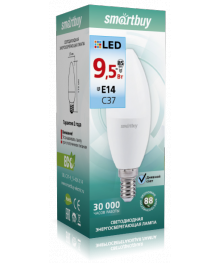 Эл. лампа светодиодная  Smartbuy C37-9,5W/4000 (SBL-C37-9_5-40K-E14)нецк, Ленинск-Кузнецк, Барнаул, Горно-Алтайск, Бийск и др. Большой каталог светодиодных ламп оптом.