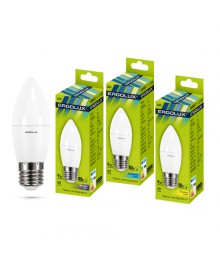 Эл. лампа светодиодная Ergolux LED-C35-9W-E27-4K (Свеча 9Вт E27 4500K 172-265В, аналог 80 Вт)нецк, Ленинск-Кузнецк, Барнаул, Горно-Алтайск, Бийск и др. Большой каталог светодиодных ламп оптом.