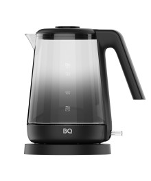 Чайник BQ KT1000G Чёрный, стекло (1,7 л, 2200Вт, STRIX / BOROGLASS, съемная крышка)