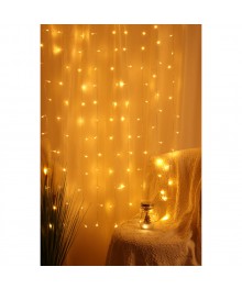 Эл.гирл.  СНОУ БУМ занавес, 1.5x1.5м, 150LED, шампань, 10 нитей, пост.свеч., ПВХ прозр., 220Вке. Доставка Барнаул, Кемерово, Томск, Новокузнецк, Горно-Алтайск, Междуреченск, Ленинск-Кузнецкий.