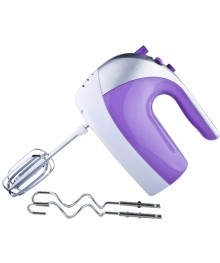 Миксер MAXTRONIC MAX-111 бел+сирень (400Вт, 5 скоростей, турбо режим, подарочн упаковка) /12