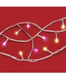 Эл.гирл.  СНОУ БУМ вьюн 9м, 100LED, пурпурный+шампань, пост. свечение, ПВХ прозрачный, 220Вке. Доставка Барнаул, Кемерово, Томск, Новокузнецк, Горно-Алтайск, Междуреченск, Ленинск-Кузнецкий.