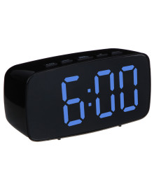 Радиочасы LADECOR CHRONO 12x6x4 см, USB / 3xAAA, пластик, 2 цвета