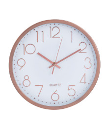 Часы настенные LADECOR CHRONO круглые, пластик, d30 см, 1xAA, оправа цвет золотой, арт.06-12