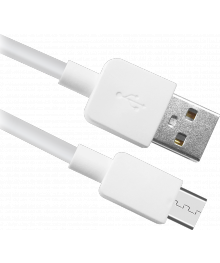 Кабель USB08-01M AM-microBM  белый, 1м пакет DEFENDERВостоку. Адаптер Rolsen оптом по низкой цене. Качественные адаптеры оптом со склада в Новосибирске.