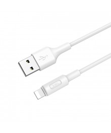 Кабель USB - 8pin HOCO X25 Белый (2А, для iPhone5/6/7) 1мВостоку. Адаптер Rolsen оптом по низкой цене. Качественные адаптеры оптом со склада в Новосибирске.