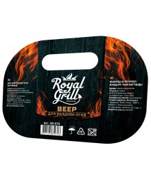 Веер для раздува огня картонный, ROYALGRILLTМангал оптом со склада в Новосибирске. Большой каталог посуды для пикника оптом по низкой цене