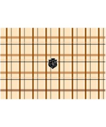 Наклейка на ноутбук 13"-17"G-Cube GSP-19B, "шотландка",  коричневый, рисунок "Mad For Plaid"