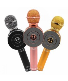 Микрофон WSTER WS-668 для караоке беспроводной (Bluetooth, динамики, USB)ада. Большой каталог микрофонов для караоке RITMIX, Defender оптом с доставкой по Дальнему Востоку.