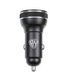 Авто зарядное устр-во BY с дисплеем и подсветкой 12/24 В, 48 Вт QC, PD, PPS, Type-C/USB-A, аллюмин с доставкой по Дальнему Востоку. Большой каталог авторазветвителей оптом со склада в Новосибирске.