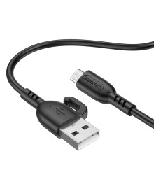 Кабель USB - micro USB BOROFONE BX91 Symbol 1 метр, 2.4A, ПВХ, черный (360)Востоку. Адаптер Rolsen оптом по низкой цене. Качественные адаптеры оптом со склада в Новосибирске.