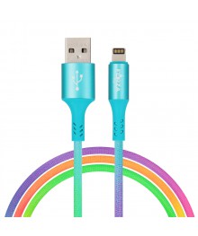 Кабель USB - 8pin FORZA IP, Радуга, 1м, 2А, стикеры в комплектеВостоку. Адаптер Rolsen оптом по низкой цене. Качественные адаптеры оптом со склада в Новосибирске.