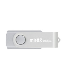 USB3.0 FlashDrives256Gb  Mirex SWIVEL SILVERовокузнецк, Горно-Алтайск. Большой каталог флэш карт оптом по низкой цене со склада в Новосибирске.