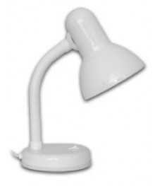 Светильник настол.Camelion KD-301   белый   (Е27, 230V/60W)том со склада в Новосибирске. Большой каталог настольных светильниковCamelion оптом по низкой цене.