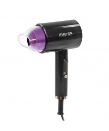 Фен MARTA MT-1261 чёрный чароит (1800W, ТУРМАЛИН ИОН, 3 реж) 24/уп