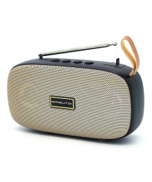 Колонка портативная с BLUETOOTH  OT-SPB103 Золотой (2*5Вт, FM/USB/TF/AUX, микр, акк, 17.6*5*10 см)и колонки оптом по низкой цене. Большой каталог Мини колонок оптом с доставкой по Дальнему Востоку.