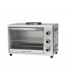Духовка электрическая Galaxy LINE GL 2602 (38л, духовка 2000 Вт, 1 конфорка 1 кВт)плитки оптом с доставкой в Новосибирске. Большой каталог лектропечек, духовок оптом по низкой цене.