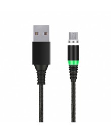 Кабель USB - MicroUSB Smartbuy   с магнитным отсоединяемым наконечником 1м, 2 А, черный (iK-10mt-2)Востоку. Адаптер Rolsen оптом по низкой цене. Качественные адаптеры оптом со склада в Новосибирске.