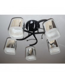 Люстра потолочная 1055/5 BLK  CR (4) (1)