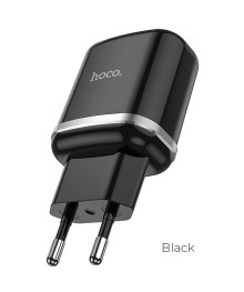 Блок пит USB сетевой  HOCO N3, QC3.0, 1хUSB-А, 3А, черный (12/120)
