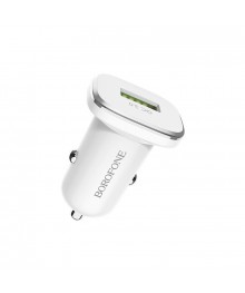 Переходник авто прикуривателя BOROFONE BZ12A (1 гнездо USB, QC3.0, 3A) с доставкой по Дальнему Востоку. Большой каталог авторазветвителей оптом со склада в Новосибирске.