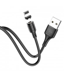 Кабель USB - 8pin HOCO X52 1 метр, 2A, ПВХ, магнитный, черный