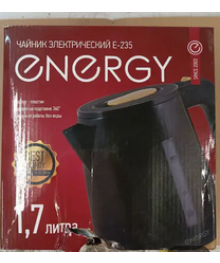 Чайник ENERGY E-235 (1,7л, диск) черный повреждена упаковка