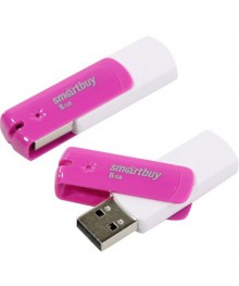 USB2.0 FlashDrives 8Gb Smart Buy  Diamond Pink (SB8GBDP)овокузнецк, Горно-Алтайск. Большой каталог флэш карт оптом по низкой цене со склада в Новосибирске.