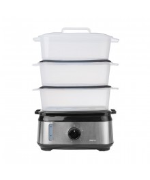 Пароварка Centek CT-1458  <9л> 1050Вт, стальной корпус, таймер 60 мин, 3 контейнера, чаша для риса