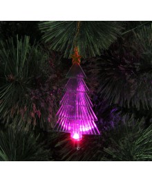 Подвеска световая "Ёлочка зелёная" (батарейки в компл), 10 см, 1 LED, RGB (1077314)грушки оптом. Елочные игрушки оптом по низкой цене со склада в Новосибриске. Елочные игрушки оптом.