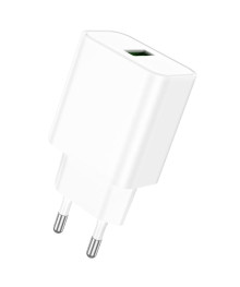 Блок пит USB сетевой  BOROFONE BA72A белый (1хUSB, QC3.0, 18W, 3А)